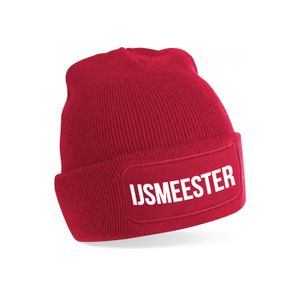 IJsmeester muts - unisex - one size - rood One size  -