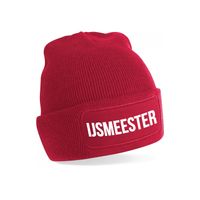 IJsmeester muts - unisex - one size - rood One size  - - thumbnail