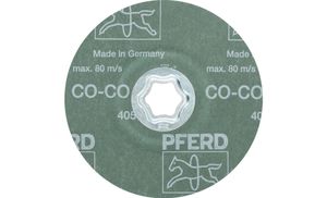 PFERD 64193106 Combiclick keramische korrel fiberschijf Ø 125 mm CO-COOL 60 voor roestvrij staal Diameter 125 mm