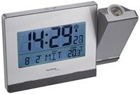 Technoline WT 538 tastsensor draadloze projectie-wekker, kunststof, zilver-antraciet, 15 x 4 x 9 cm