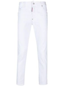 DSQUARED2 jean droit à taille mi-haute - Blanc