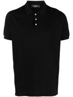 DSQUARED2 polo en coton à logo imprimé - Noir