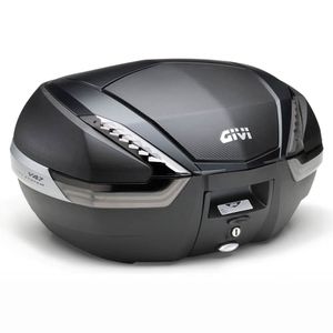 GIVI V47 Monokey Topkoffer, Topkoffers en zijkoffers voor de moto, fumé reflectoren, carbon afwerking