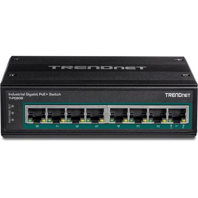 Trendnet TI-PG80B netwerk-switch Gigabit Ethernet (10/100/1000) Power over Ethernet (PoE) Zwart