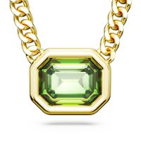 Swarovski 5671583 Ketting Millenia Octagon goudkleurig-groen 45-47 cm - thumbnail