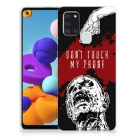 Samsung Galaxy A21s Silicone-hoesje Zombie Blood - thumbnail