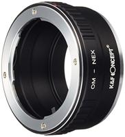 K & F Concept Adapter voor Sony E-mount A6000 A6300 A6500 A5000 a5100 A7 A7R A7S A7ii A7rii A7sii A7iii A7riii en A9, KF-OME