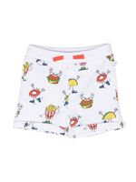 Stella McCartney Kids graphic-print track shorts - Blanc - thumbnail