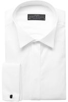 John Miller Tailored Fit Gala shirt wit, Effen - thumbnail