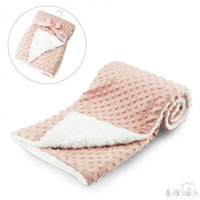 Soft Touch deken Deluxe Bubble Mink 70 x 100 cm fleece