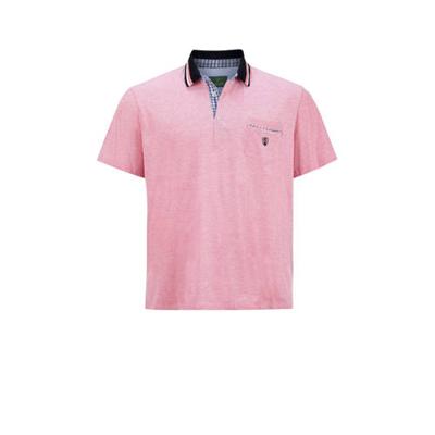 Charles Colby oversized polo EARL ZEON Plus Size met logo roze Charles Colby oversized polo EARL ZEON Plus Size met logo roze