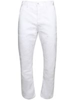 Purple Brand logo-patch wide-leg jeans - Blanc