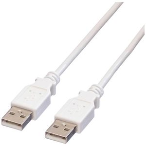 VALUE USB 2.0 Kabel, Type A-A, wit, 0,8 m