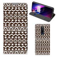 OnePlus 8 Hoesje met Magneet Aztec Brown - thumbnail