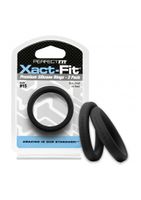 #15 Xact-Fit Cockring 2-Pack - Black - thumbnail