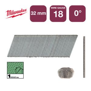 Milwaukee Accessoires Nagels brad 18G/32mm/RC/G/SC1 | 5.000 stuks - 4932492553