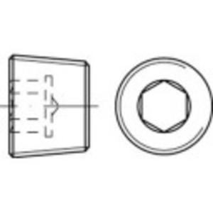 TOOLCRAFT TO-5449239 Sluitschroeven M30 Binnenzeskant (inbus) DIN 906 Messing 10 stuk(s)