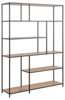 Boekenkast Bronx MDF Naturel 135x185cm - Giga Living