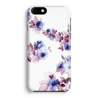 Waterverf bloemen: Volledig Geprint iPhone 7 Plus Hoesje - thumbnail