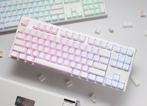 Ducky One 3 Classic Pure White TKL toetsenbord RGB led, Double-shot PBT, Hot-swappable, QUACK Mechanics, 80%