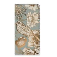 Smart Cover voor Xiaomi Redmi 12 4G Vintage Bird Flowers