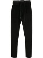 Dolce & Gabbana pantalon slim à lien de resserrage - Noir