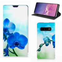 Samsung Galaxy S10 Smart Cover Orchidee Blauw - Cadeau voor je Moeder - thumbnail