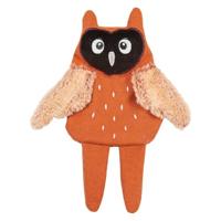 JACK AND VANILLA, Natuurlijk houten speelgoed uil 33 cm voor honden en katten, stimuleert het spel, aantrekkelijk design, ideaal voor kleine en middelgrote rassen, heldere kleur