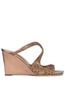 Jimmy Choo mules compensées Anise 85 mm - Marron