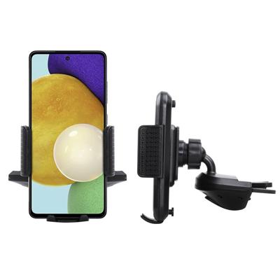 Shop4 - Samsung Galaxy A52 Autohouder Verstelbare CD Houder met Klem Zwart