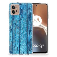 Motorola Moto G32 Bumper Hoesje Wood Blue