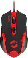 Speedlink XITO Gaming Mouse - 5-knops muis voor kantoor, thuiskantoor, met dpi swich tot 3200 dpi, rubberen oppervlak, antislip, voor pc, notebook, laptop, zwart-rood