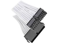 Bitfenix Stroom Verlengkabel [1x ATX-stroomstekker 24-polig - 1x ATX-stroombus 24-polig] 0.30 m Wit, Zwart