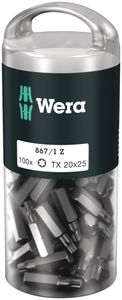 Wera 867/1 Z TORX® DIY 100, TX 10 x 25 mm (100 Bits pro Box) - 1 stuk(s) - 05072446001