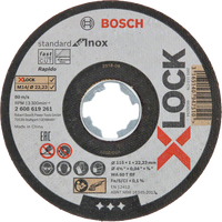 Bosch Accessoires X-LOCK Slijpschijf Standard for Inox 115x1x22.23mm, recht - 1 stuk(s) - 2608619261