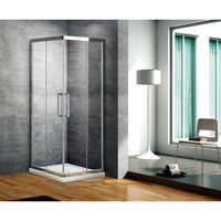 Fabriecio Lazise douchecabine 2 deuren nano coating 90x90x200 chroom - thumbnail