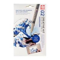 Tekenset sakura creative kit kanagawa | 12 stuks