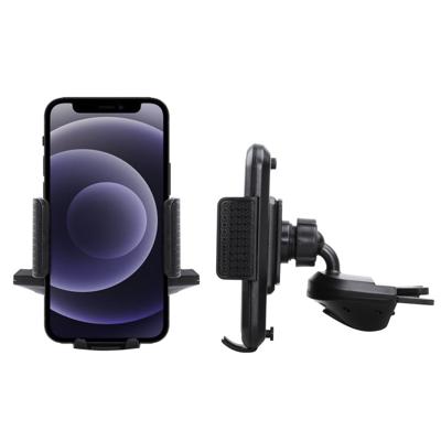 Shop4 - iPhone 12 mini Autohouder Verstelbare CD Houder met Klem Zwart Shop4 - iPhone 12 mini Autohouder Verstelbare CD Houder met Klem Zwart