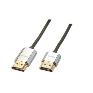 Lindy HDMI A - HDMI A 4.5 m HDMI kabel 4,5 m HDMI Type A (Standaard) Zwart, Goud, Zilver