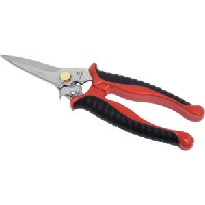 Toolcraft TO-6541344 buro- & knutselschaar Rechte knip Zwart, Rood, Roestvrijstaal