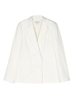 TWINSET Kids blazer croisé à revers pointus - Blanc