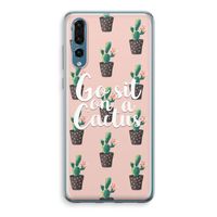 Cactus quote: Huawei P20 Pro Transparant Hoesje - thumbnail