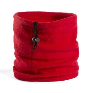 Fleece nekwarmer colsjaal windvanger rood