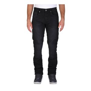 MODEKA Glenn II, Motorjeans heren, Soft Wash Zwart Lengte 34