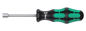 Wera 395 Dopschroevendraaier Werkplaats Sleutelbreedte: 7.9 mm Sleutelbreedte (inch): 5/16 inch Koplengte: 80 mm