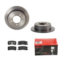 Remmenset, remschijf BREMBO, Remschijftype: Massief, Inbouwplaats: Achteras, u.a. für Dodge, Chrysler, Jeep