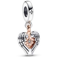 Pandora 782359C01 Hangbedel Celestial Compass Angel Wings zilver-zirconia rose-en zilverkleurig-wit