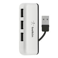 Belkin F4U021Bt Travel Hub, 4-poorts, zwart/wit