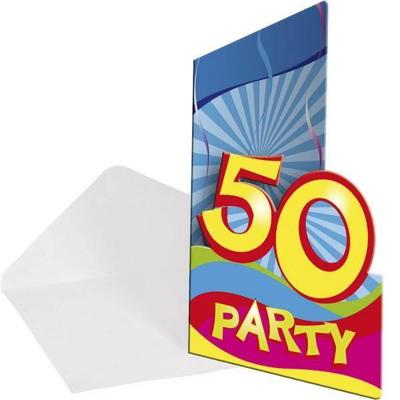 Uitnodigingskaartjes 50 jaar