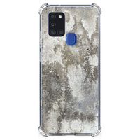 Samsung Galaxy A21s Anti-Shock Hoesje Beton Print